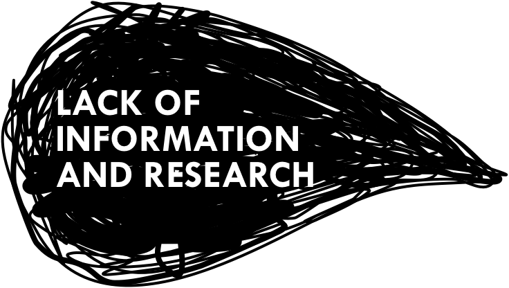 Lack of information and research title graphic